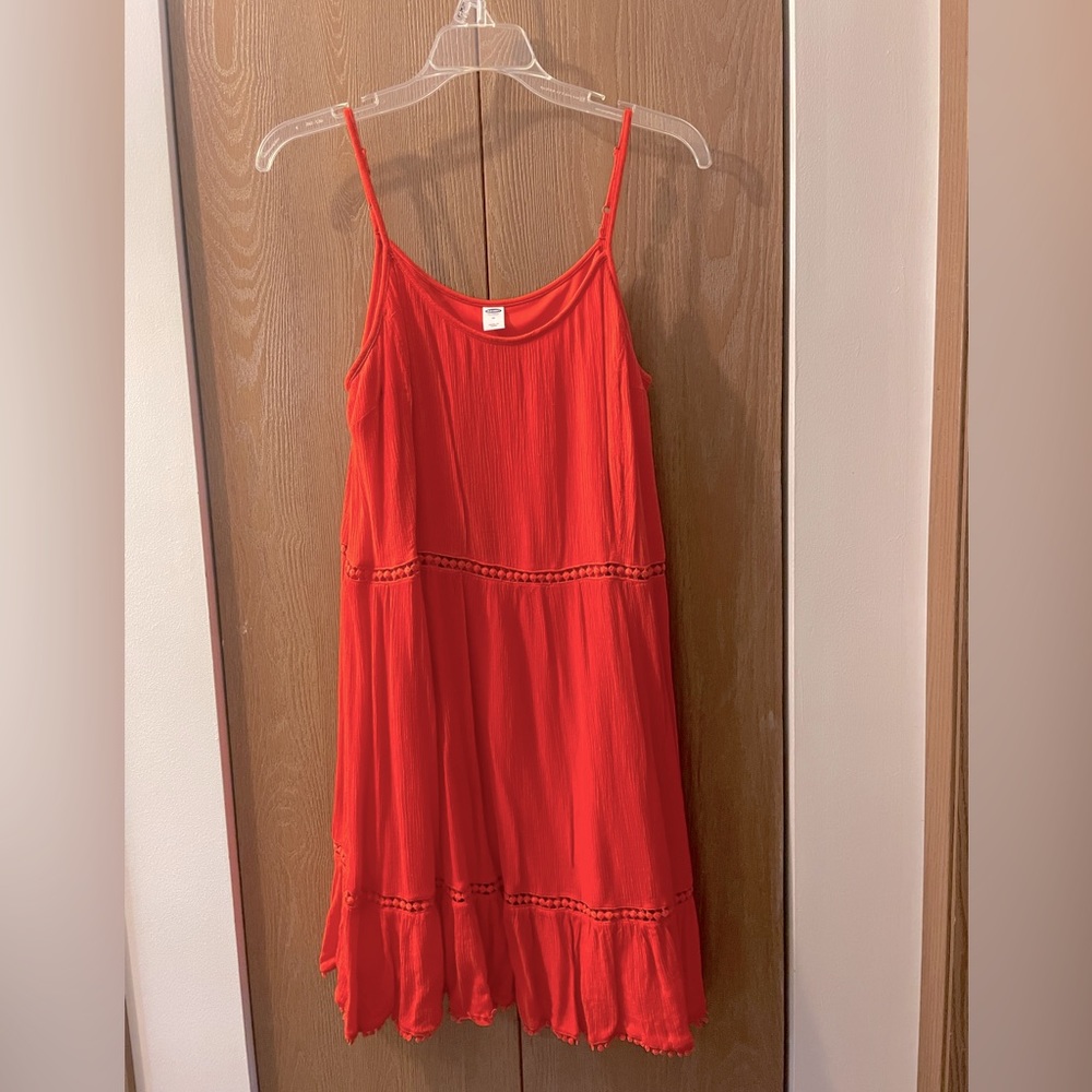 Old Navy Women’s Spaghetti Strap Dress, Size: M, Color: Orange